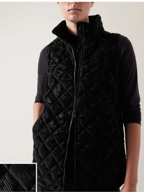Athleta Jackets & Blazers - Athleta Featherless Velvet Vest
